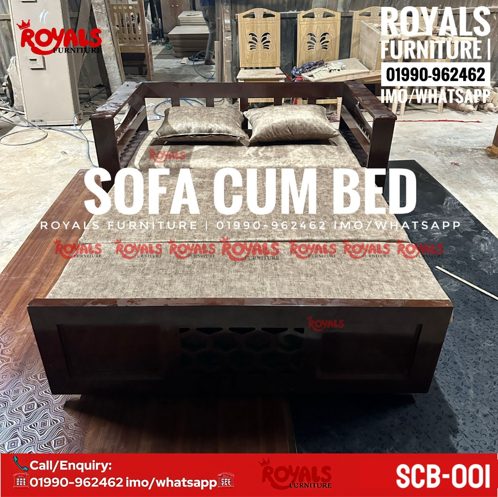 SCB-001 Sofa Cum Bed