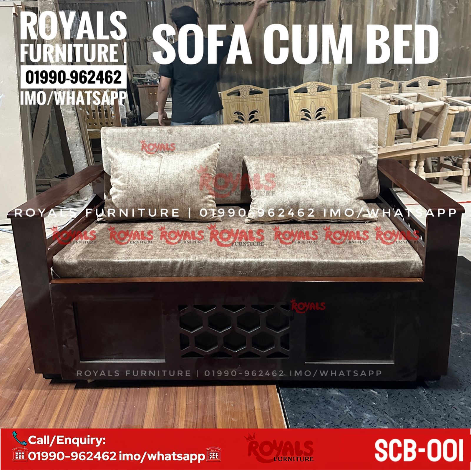 SCB-001 Sofa Cum Bed